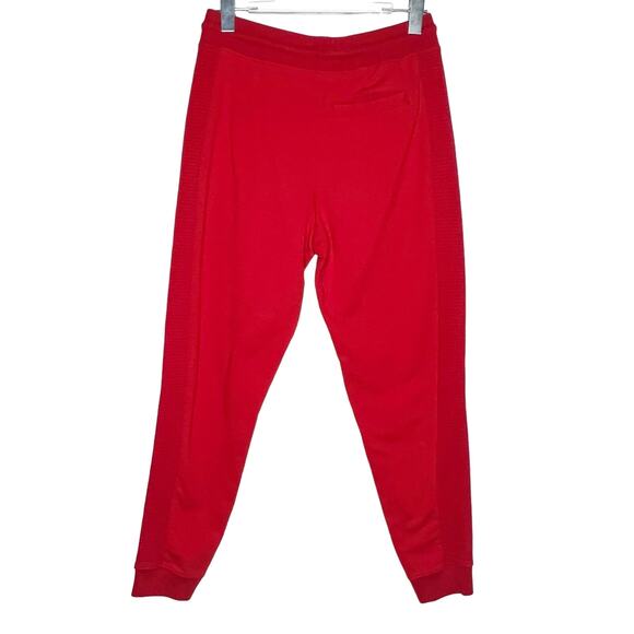 INC INTERNATIONAL CONCEPTS Ribbed Jogger Pants High Rise Tapered Red Size Small - Picture 3 of 8